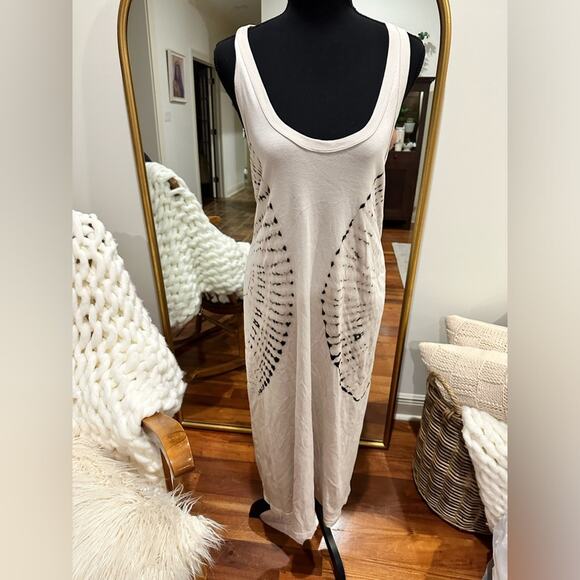 Raquel Allegra TIE-DYE BABY RIB TANK HILMA DRESS - Picture 1 of 10